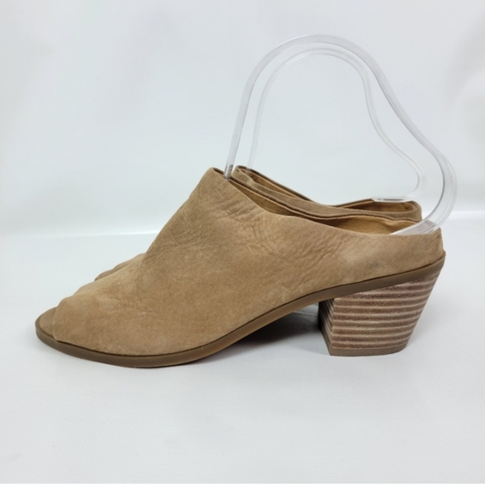 Lucky Brand Open Toe Heeled Mules Sandals Sz 7.5